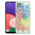 For Samsung Galaxy A03 EU Version Gradient Lace Transparent TPU Phone Case(Whirlwind Colorful) - 1