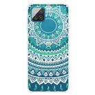 For Samsung Galaxy A22 4G Gradient Lace Transparent TPU Phone Case(Green White) - 1