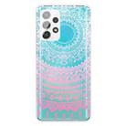 For Samsung Galaxy A32 4G Gradient Lace Transparent TPU Phone Case(Gradient Pink) - 1