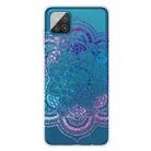 For Samsung Galaxy A42 5G Gradient Lace Transparent TPU Phone Case(Purple Blue Red) - 1