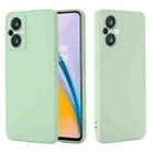 For OnePlus Nord N20 5G Pure Color Liquid Silicone Phone Case(Green) - 1