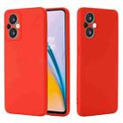 For OnePlus Nord N20 5G Pure Color Liquid Silicone Phone Case(Red) - 1