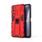 For vivo iQOO Z3 5G Supersonic PC + TPU Shock-proof Phone Case with Holder(Red) - 1