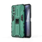 For vivo iQOO Z3 5G Supersonic PC + TPU Shock-proof Phone Case with Holder(Green) - 1