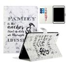 For iPad 10.5 / 10.2 Colored Drawing Horizontal Flip Leather with Holder & Card Slot & Wallet Sleep / Wake-up Function(Marble Anchor) - 1
