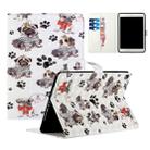 For iPad 10.5 / 10.2 Colored Drawing Horizontal Flip Leather with Holder & Card Slot & Wallet Sleep / Wake-up Function(Crown Dog) - 1