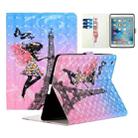 For iPad 2 / 3 / 4 Colored Drawing Horizontal Flip Leather with Holder & Card Slot & Wallet Sleep / Wake-up Function(Girl Tower) - 1