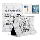 For iPad 2 / 3 / 4 Colored Drawing Horizontal Flip Leather with Holder & Card Slot & Wallet Sleep / Wake-up Function(Marble Anchor) - 1