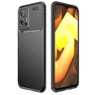 For vivo iQOO U5 / T1 India / Y75 5G / Y55 5G Taiwan Carbon Fiber Texture Shockproof TPU Phone Case(Black) - 1