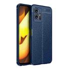 For vivo iQOO U5 / T1 India / Y75 5G Litchi Texture Shockproof Phone TPU Case(Blue) - 1