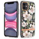 For iPhone 11 Flowers and Plants Series IMD TPU Phone Case (Green Gardenia) - 1