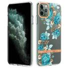 For iPhone 11 Pro Max Flowers and Plants Series IMD TPU Phone Case (Blue Rose) - 1
