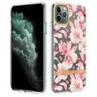 For iPhone 11 Pro Max Flowers and Plants Series IMD TPU Phone Case (Pink Gardenia) - 1