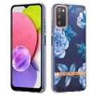 For Samsung Galaxy A03s Flowers and Plants Series IMD TPU Phone Case(Orchid Peony) - 1