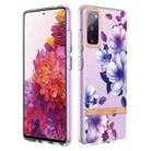 For Samsung Galaxy S20 FE 4G / 5G Flowers and Plants Series IMD TPU Phone Case(Purple Begonia) - 1