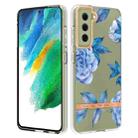 For Samsung Galaxy S21 FE 5G Flowers and Plants Series IMD TPU Phone Case(Orchid Peony) - 1