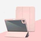 For iPad mini 6 Magnetic Split Leather Smart Tablet Case(Baby Pink) - 1