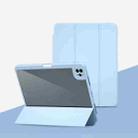 Magnetic Split Leather Smart Tablet Case For iPad Air / Air 2(Ice White) - 1