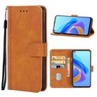 Leather Phone Case For OPPO A76(Brown) - 1