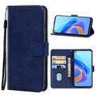 Leather Phone Case For OPPO A76(Blue) - 1