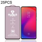 25 PCS 9H HD Large Arc High Alumina Full Screen Tempered Glass Film for Xiaomi Mi 9T Pro - 1