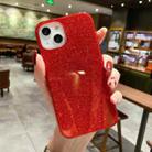 TPU Glitter All-inclusive Shockproof Protective Phone Case For iPhone 13(Red) - 1