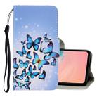 For Galaxy S20 3D Colored Drawing Horizontal Flip PU Leather Case with Holder & Card Slots & Wallet(Multiple Butterflies) - 1