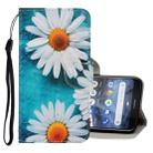 For Nokia 2.2 3D Colored Drawing Horizontal Flip PU Leather Case with Holder & Card Slots & Wallet(Chrysanthemum) - 1