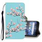 For Nokia 2.2 3D Colored Drawing Horizontal Flip PU Leather Case with Holder & Card Slots & Wallet(Magnolia) - 1