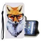 For Nokia 3.2 3D Colored Drawing Horizontal Flip PU Leather Case with Holder & Card Slots & Wallet(Fox) - 1