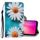 For Xiaomi Redmi Note 8T 3D Colored Drawing Horizontal Flip PU Leather Case with Holder & Card Slots & Wallet(Chrysanthemum) - 1