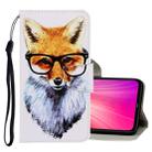 For Xiaomi Redmi Note 8T 3D Colored Drawing Horizontal Flip PU Leather Case with Holder & Card Slots & Wallet(Fox) - 1