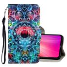 For Xiaomi Redmi Note 8T 3D Colored Drawing Horizontal Flip PU Leather Case with Holder & Card Slots & Wallet(Mandala) - 1