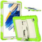 For Samsung Galaxy Tab A8 10.5 2021 Shockproof Beige Silicone + PC Tablet Protective Case(Yellow Green) - 1