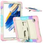 For Samsung Galaxy Tab A8 10.5 2021 Shockproof Beige Silicone + PC Tablet Protective Case(Camouflage Pink) - 1