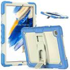 For Samsung Galaxy Tab A8 10.5 2021 Shockproof Beige Silicone + PC Tablet Protective Case(Light Blue) - 1