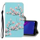 For Huawei Y6 2019 3D Colored Drawing Horizontal Flip PU Leather Case with Holder & Card Slots & Wallet(Magnolia) - 1