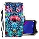 For Huawei Y6 2019 3D Colored Drawing Horizontal Flip PU Leather Case with Holder & Card Slots & Wallet(Mandala) - 1