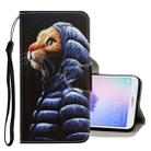 For Huawei Enjoy 7S 3D Colored Drawing Horizontal Flip PU Leather Case with Holder & Card Slots & Wallet(Down Jacket Cat) - 1