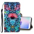 For Huawei Enjoy 7S 3D Colored Drawing Horizontal Flip PU Leather Case with Holder & Card Slots & Wallet(Mandala) - 1