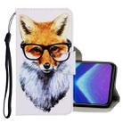 For Huawei Honor 8X 3D Colored Drawing Horizontal Flip PU Leather Case with Holder & Card Slots & Wallet(Fox) - 1