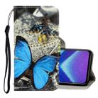 For Huawei Honor 8X 3D Colored Drawing Horizontal Flip PU Leather Case with Holder & Card Slots & Wallet(A Butterfly) - 1