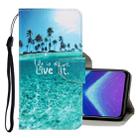 For Huawei Honor 8X 3D Colored Drawing Horizontal Flip PU Leather Case with Holder & Card Slots & Wallet(Coconut Tree) - 1