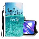 For Huawei Honor 9X 3D Colored Drawing Horizontal Flip PU Leather Case with Holder & Card Slots & Wallet(Coconut Tree) - 1
