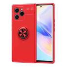 For Honor 60 SE Metal Ring Holder TPU Phone Case(Red) - 1