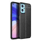 For OPPO Realme 9i / A96 4G / A76 Foreign Litchi Texture TPU Shockproof Phone Case(Black) - 1