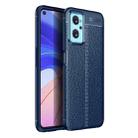 For OPPO Realme 9i / A96 4G / A76 Foreign Litchi Texture TPU Shockproof Phone Case(Blue) - 1