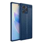 For Honor 60 SE Litchi Texture TPU Shockproof Phone Case(Blue) - 1