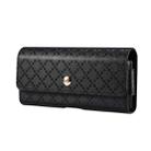 For Samsung Galaxy Z Fold3 5G Checkered Texture Waist Hanging Phone Case(Black) - 1