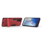 For Galaxy S20+ Shockproof PC + TPU Protective Case with Invisible Holder(Red) - 5